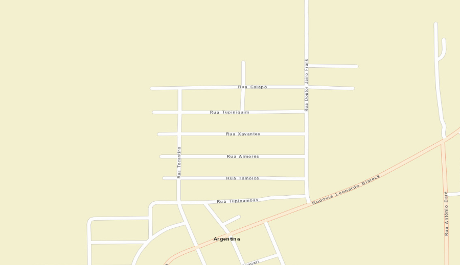Mapa da localização — R. Xavante, 165, Criciúma/SC
